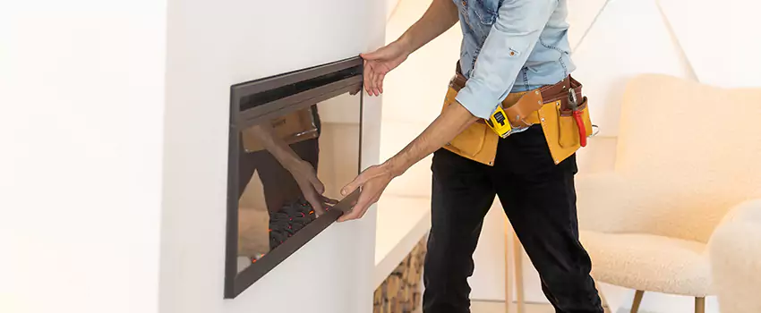 Metal Fireplace Installation in Truckee, California